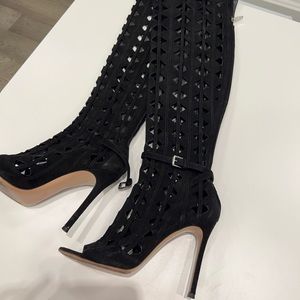 Gianvito Rossi Black heeled Open toe boots